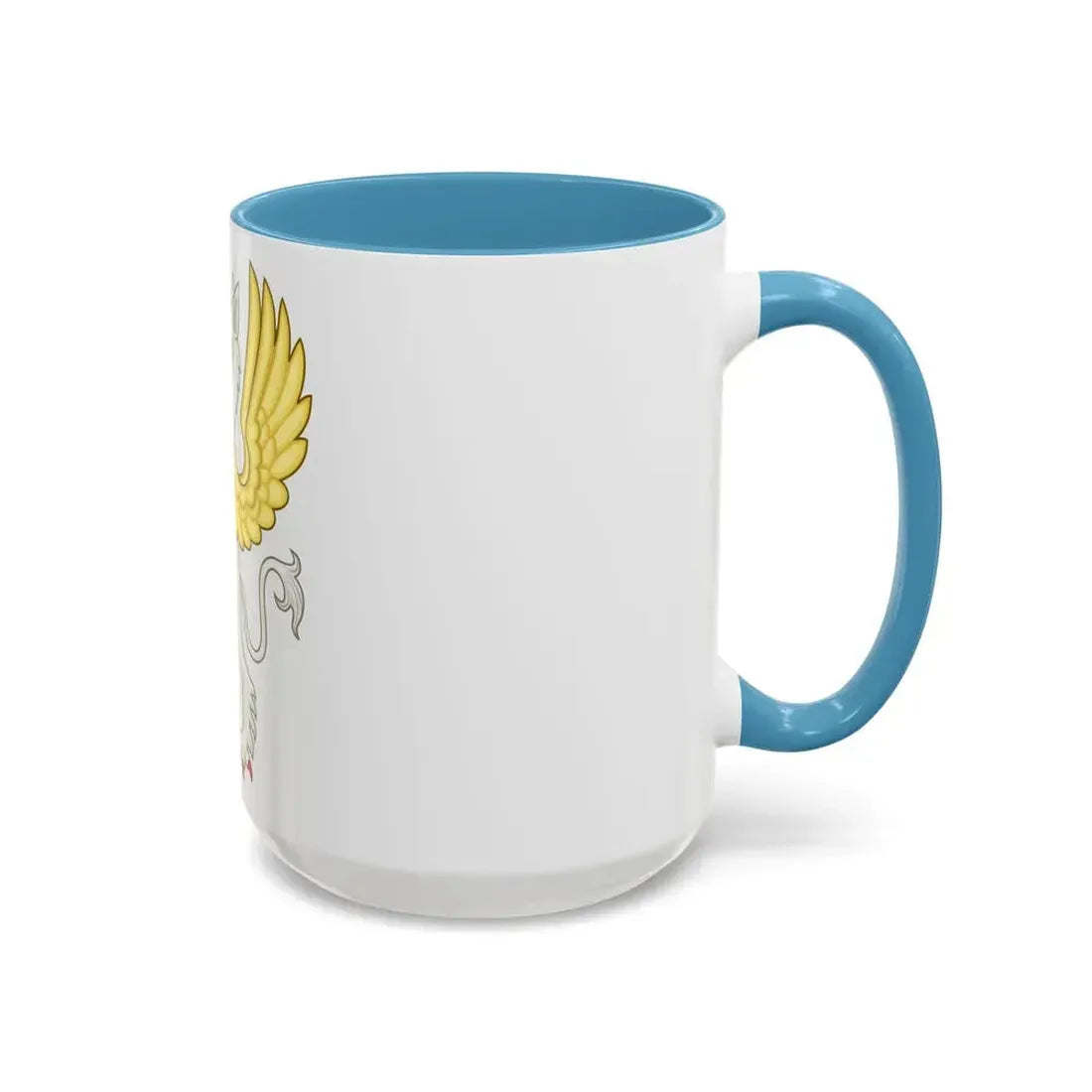 Gryphon Badge of Edward III - Accent Coffee Mug - Go Mug Yourself