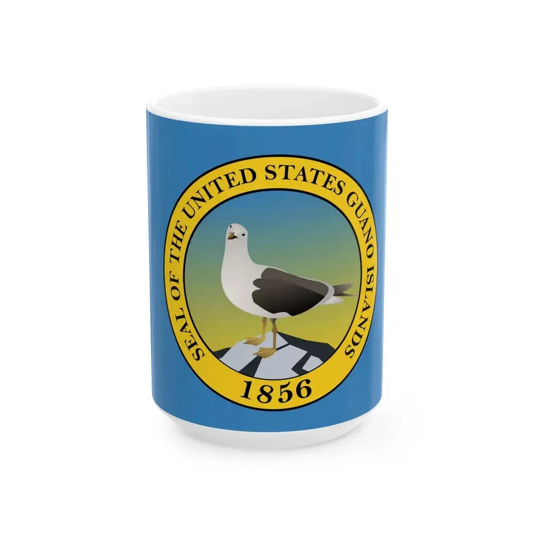 Guano Islands flag fictional (United States) White Coffee Mug 15oz - Go Mug Yourself