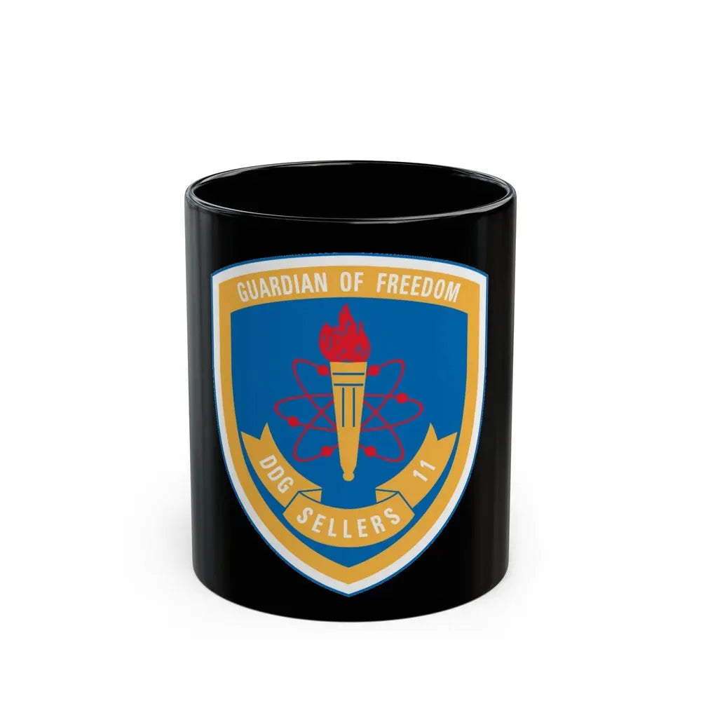 Guardian Of Freedom DDG Sellers 11 (U.S. Navy) Black Coffee Mug 11oz - Go Mug Yourself