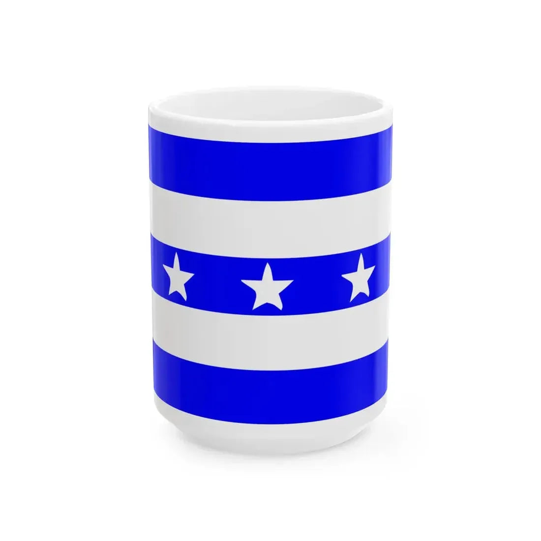 Guayas Flag (Ecuador) White Coffee Mug 15oz - Go Mug Yourself