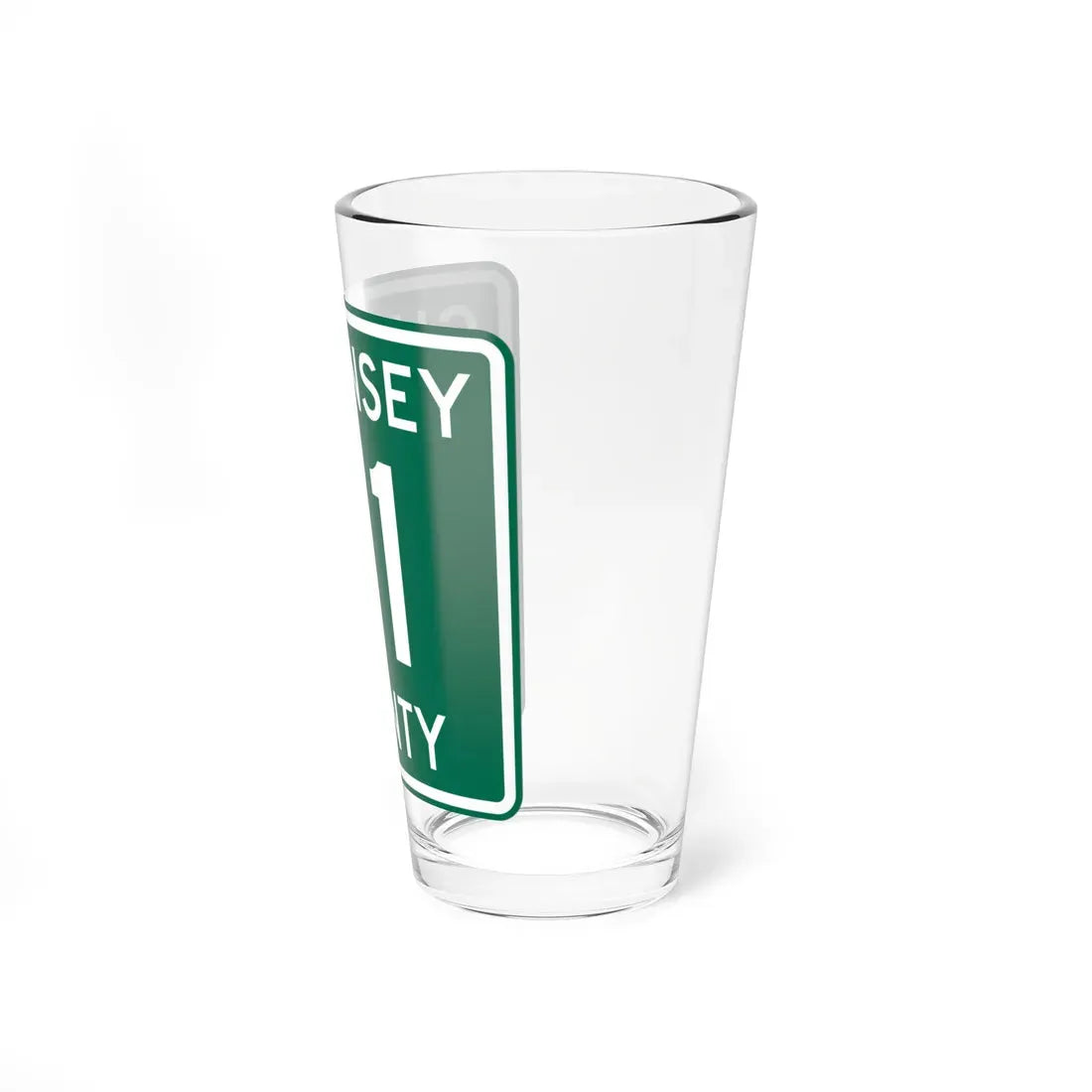 Guernsey County 71 OH (Ohio) (Road Sign) Pint Glass 16oz - Go Mug Yourself