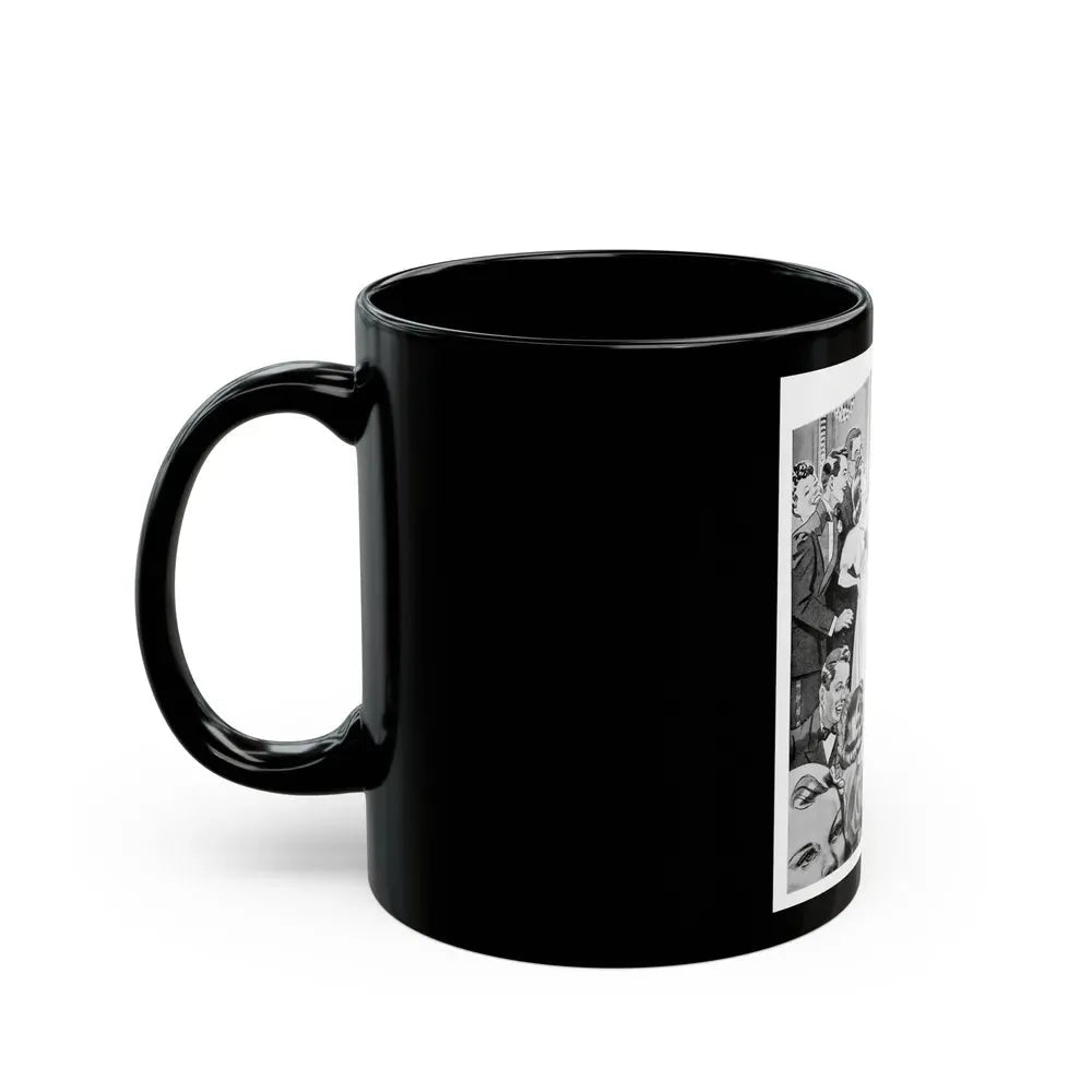 Guest of Honor, The American Girl, December 1938 - Black Coffee Mug - Go Mug Yourself