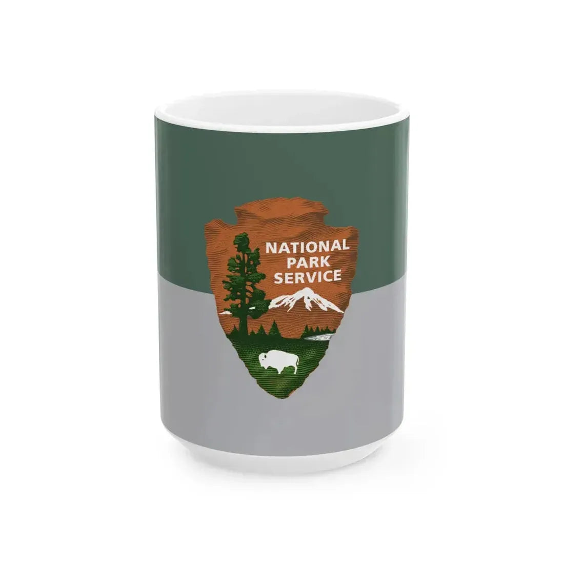 Guidon of the United States National Park Service (United States) White Coffee Mug 15oz - Go Mug Yourself