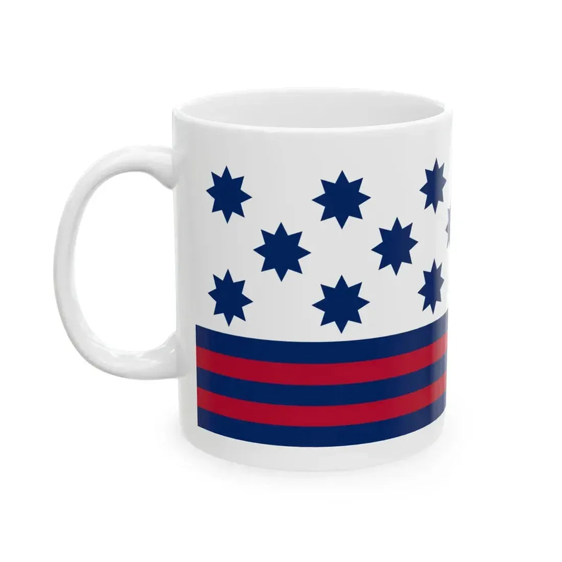 Guilford Courthouse Flag (United States) White Coffee Mug - Go Mug Yourself