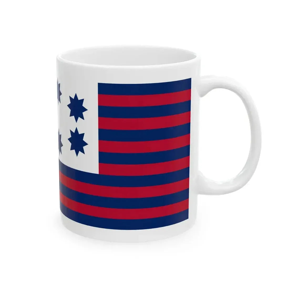 Guilford Courthouse Flag (United States) White Coffee Mug - Go Mug Yourself