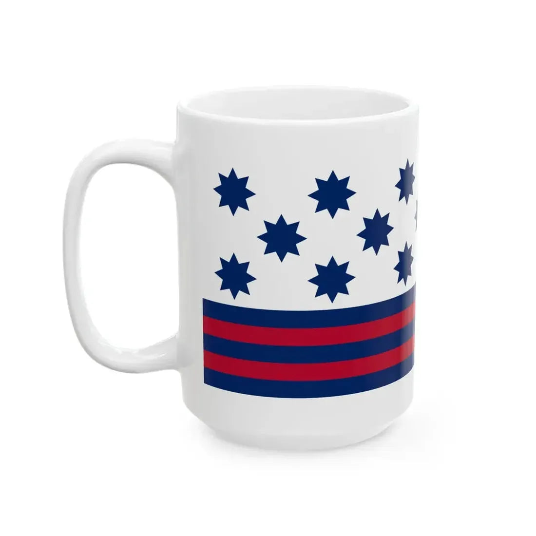 Guilford Courthouse Flag (United States) White Coffee Mug - Go Mug Yourself