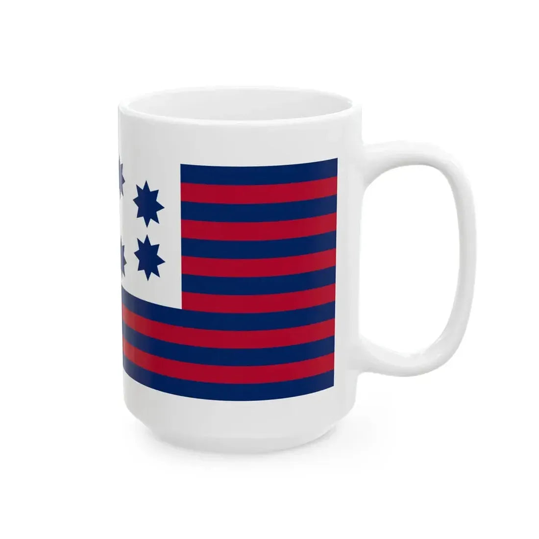 Guilford Courthouse Flag (United States) White Coffee Mug - Go Mug Yourself