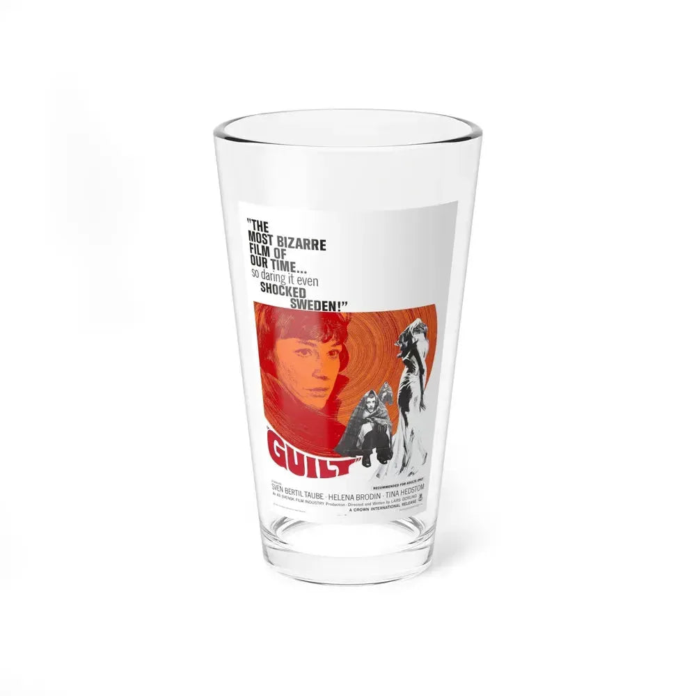 GUILT 1965 Movie Poster - Pint Glass 16oz 16oz - Go Mug Yourself