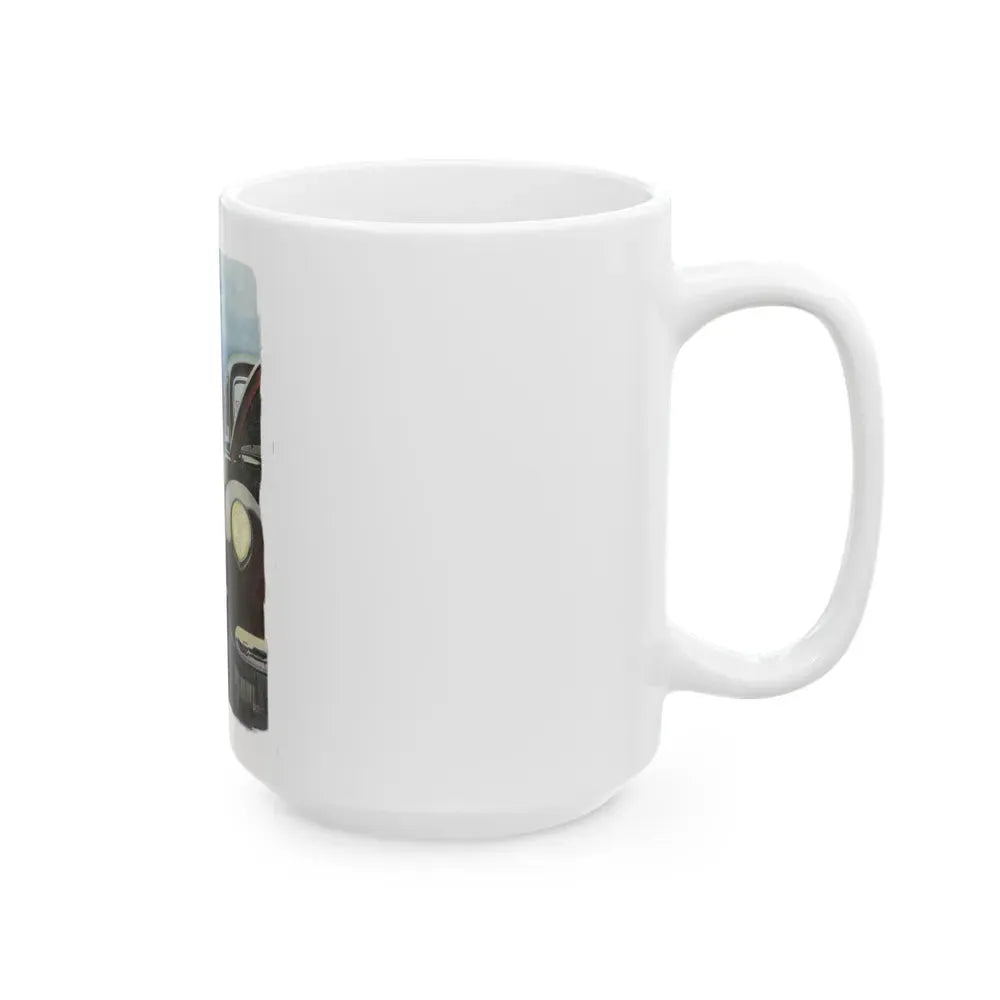 Gulfpride ad, The Saturday Evening Post, May 6, 1944 - White Coffee Mug - Go Mug Yourself