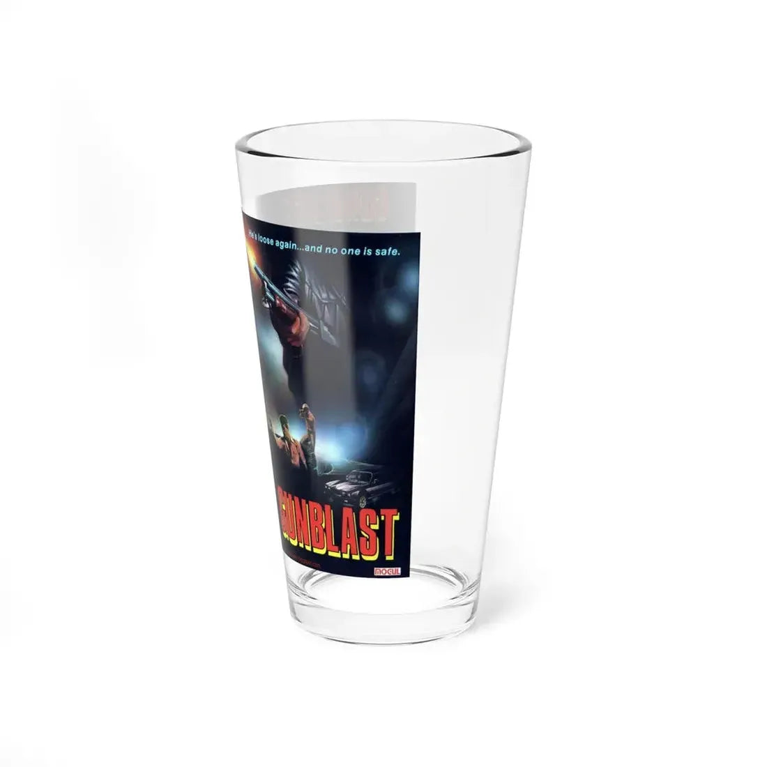 GUNBLAST (VHS COVER) Pint Glass 16oz - Go Mug Yourself