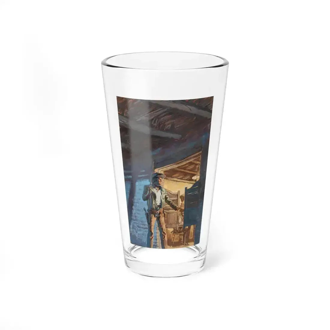 Gunfire at Purgatory Gate, Major paperback cover, 1976 - Pint Glass 16oz 16oz - Go Mug Yourself