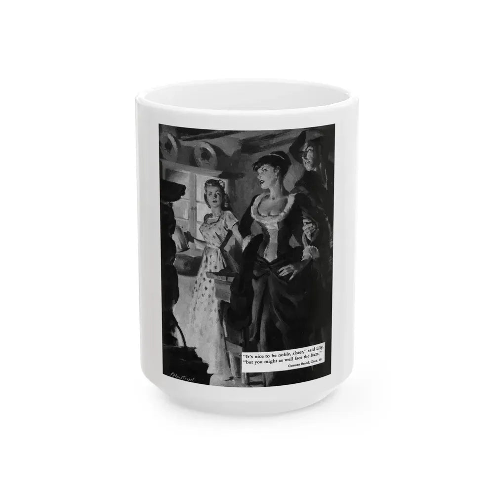 Gunman Brand, Zane Grey's Western, October 1951 - White Coffee Mug 15oz - Go Mug Yourself