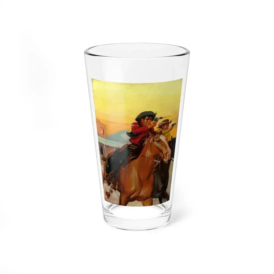 Gunmen Cowboys - Pint Glass 16oz 16oz - Go Mug Yourself
