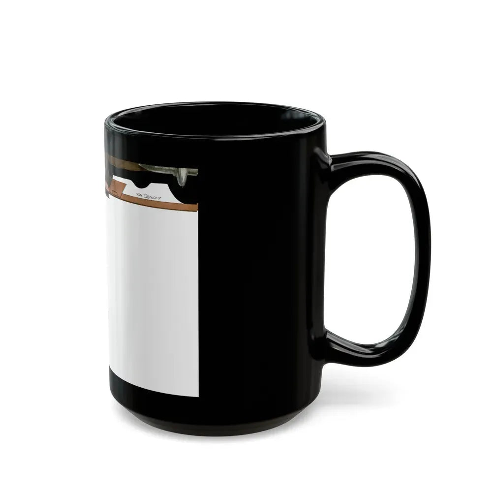 Gus and the Bewitched Brakes, Popular Science, May 1950 - Black Coffee Mug - Go Mug Yourself