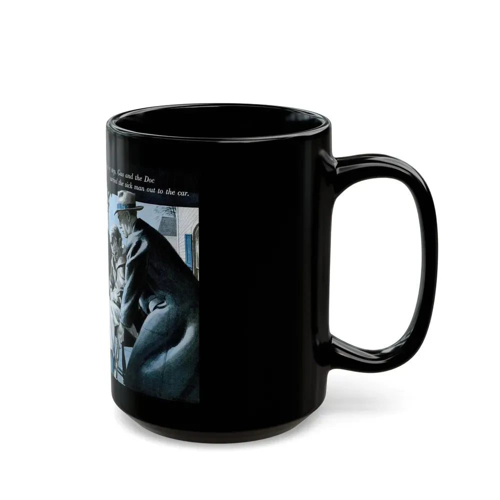 Gus Answers an Ambulance Call, Popular Science, December 1953 - Black Coffee Mug - Go Mug Yourself
