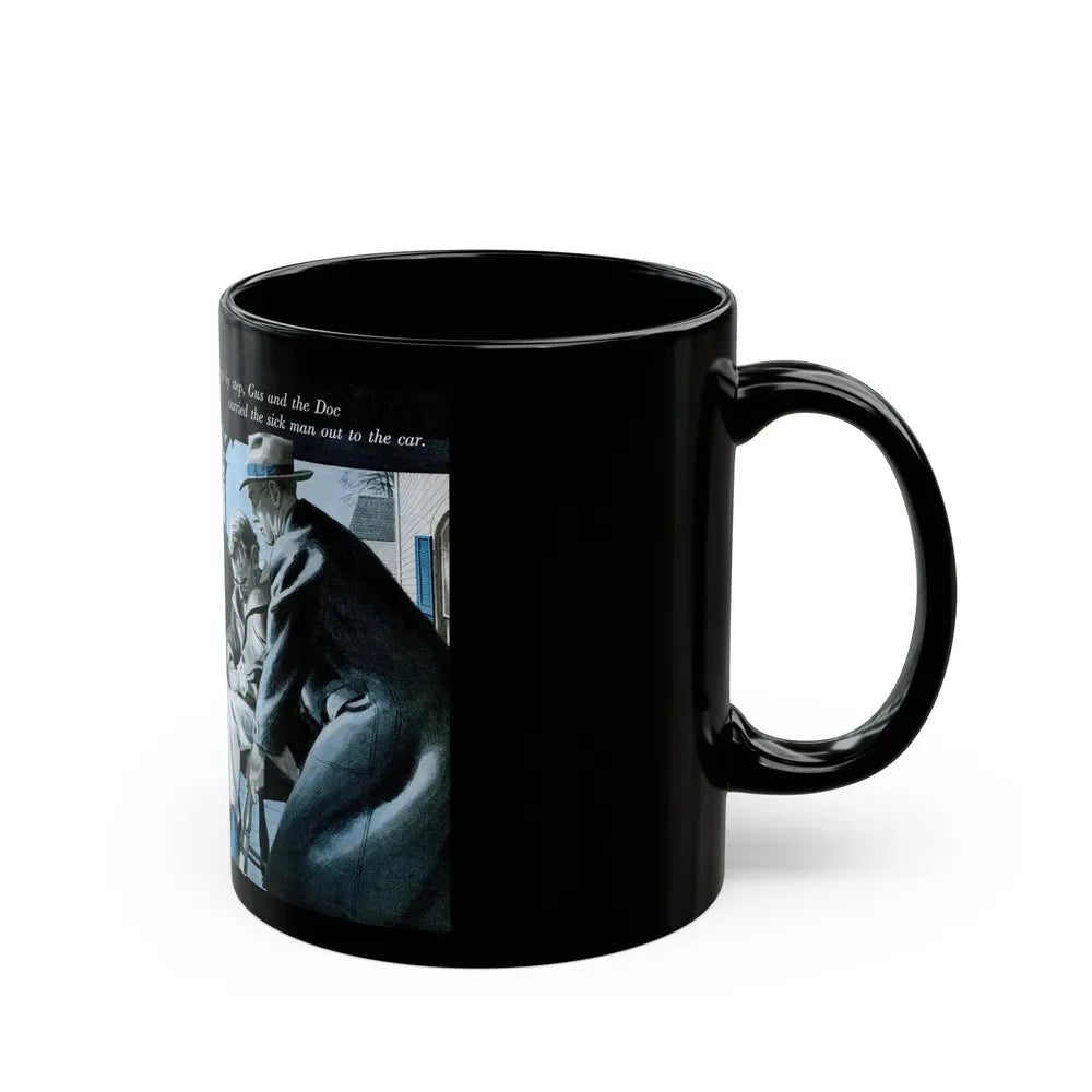 Gus Answers an Ambulance Call, Popular Science, December 1953 - Black Coffee Mug - Go Mug Yourself