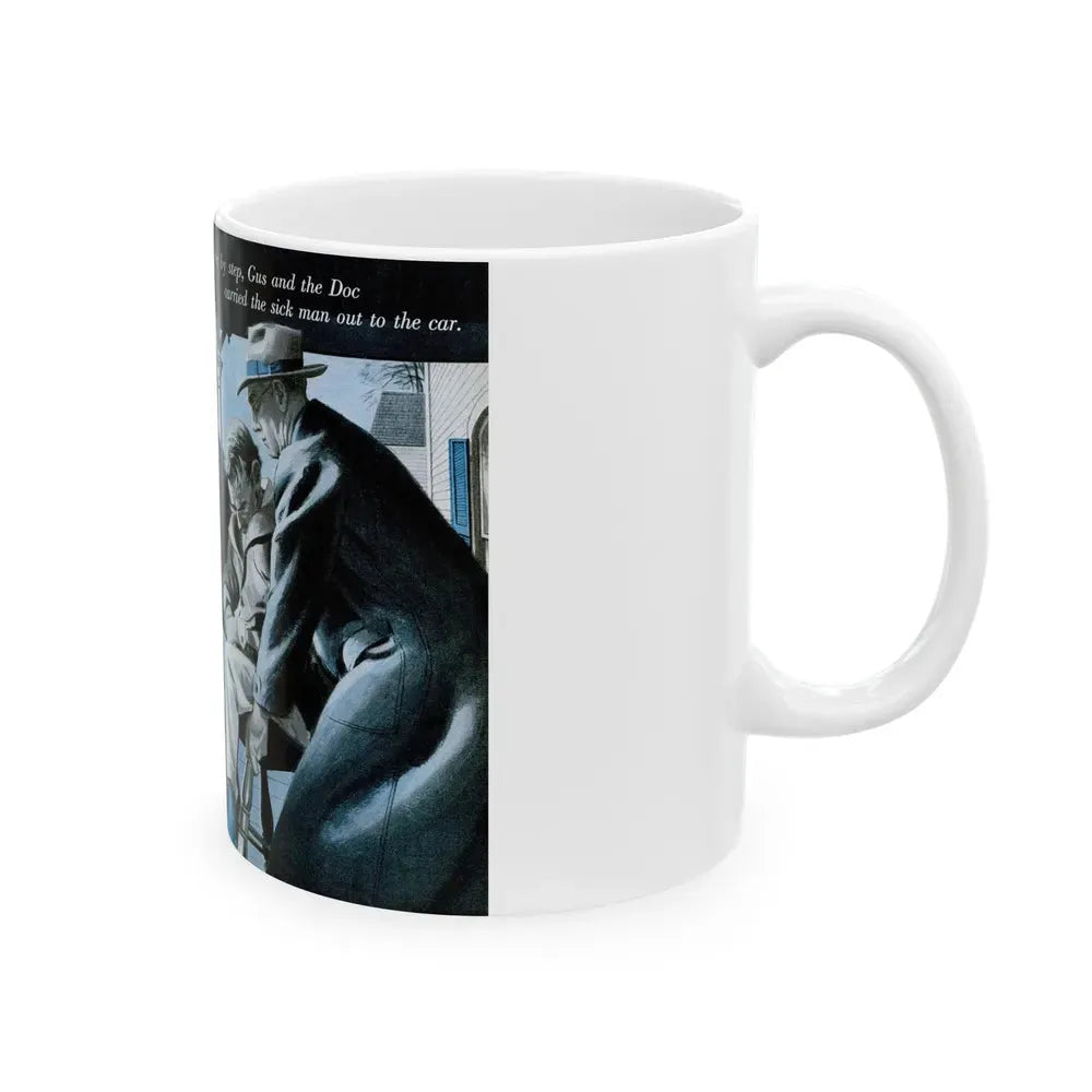 Gus Answers an Ambulance Call, Popular Science, December 1953 - White Coffee Mug - Go Mug Yourself