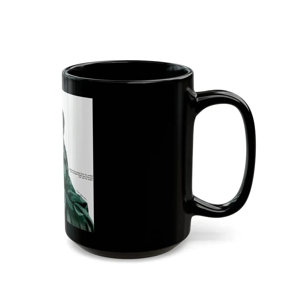 Gus Cools a Hot Engine, Popular Science, June 1950 - Black Coffee Mug - Go Mug Yourself