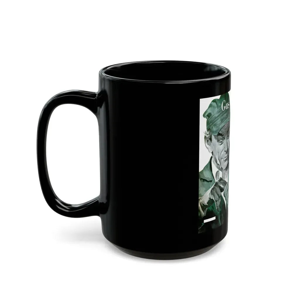 Gus Cools a Hot Engine, Popular Science, June 1950 - Black Coffee Mug - Go Mug Yourself