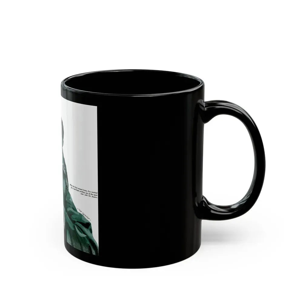 Gus Cools a Hot Engine, Popular Science, June 1950 - Black Coffee Mug - Go Mug Yourself