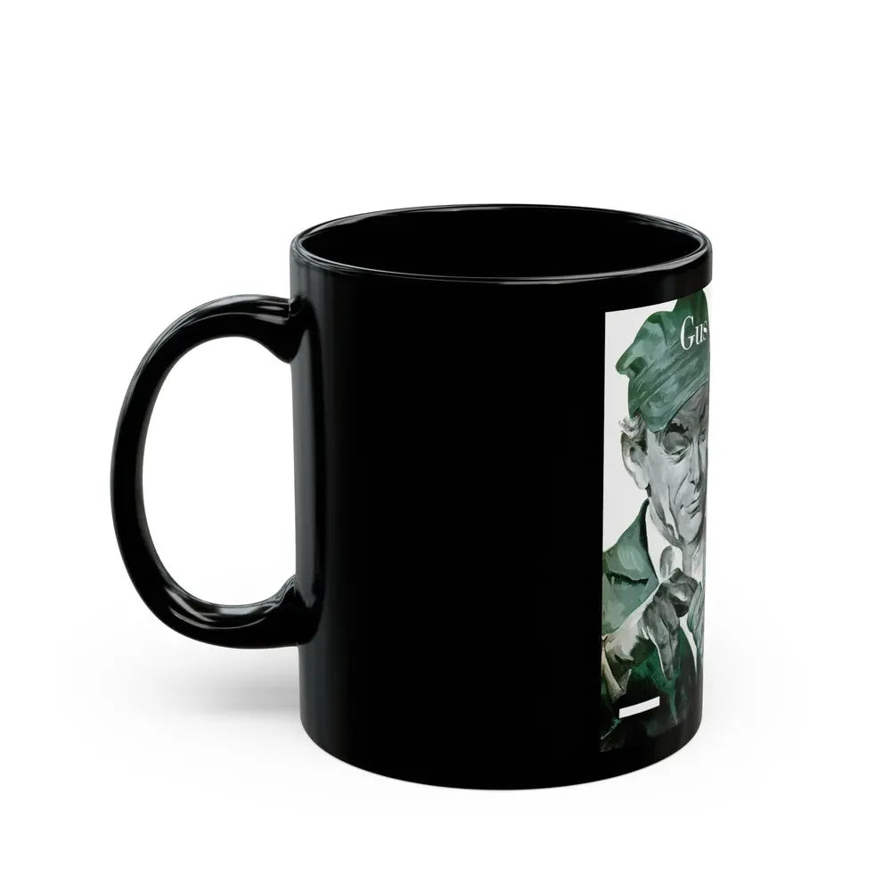 Gus Cools a Hot Engine, Popular Science, June 1950 - Black Coffee Mug - Go Mug Yourself