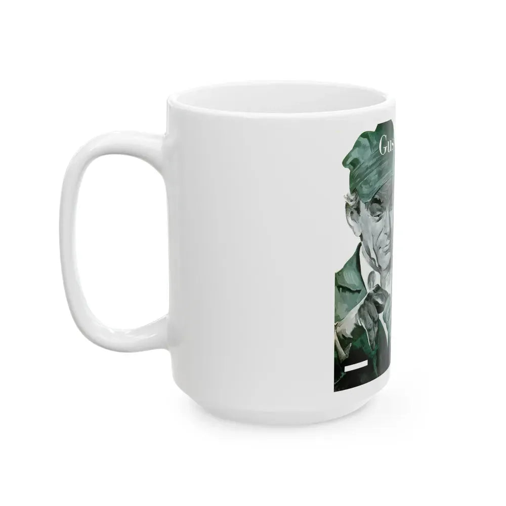 Gus Cools a Hot Engine, Popular Science, June 1950 - White Coffee Mug - Go Mug Yourself