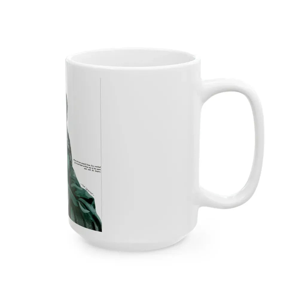 Gus Cools a Hot Engine, Popular Science, June 1950 - White Coffee Mug - Go Mug Yourself