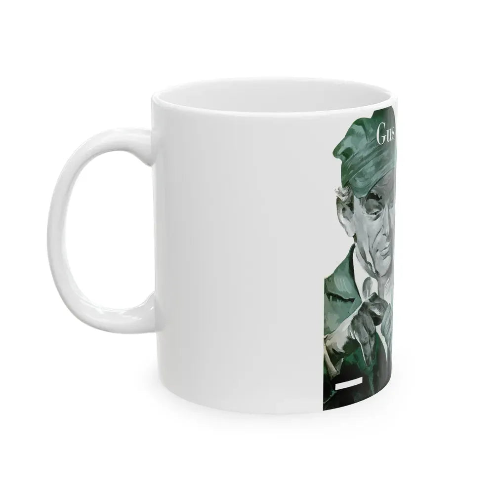 Gus Cools a Hot Engine, Popular Science, June 1950 - White Coffee Mug - Go Mug Yourself