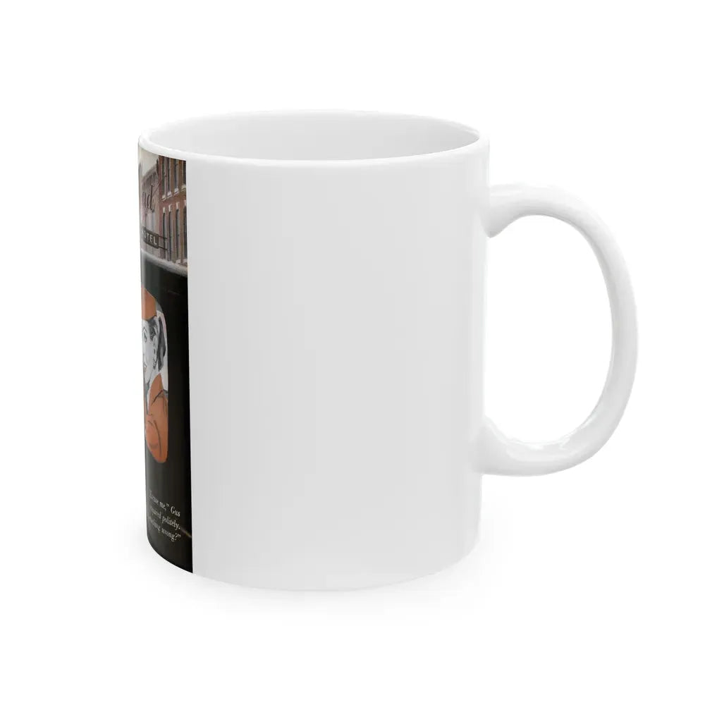 Gus Finds a Golden Thread, Popular Science, 1953 - White Coffee Mug - Go Mug Yourself