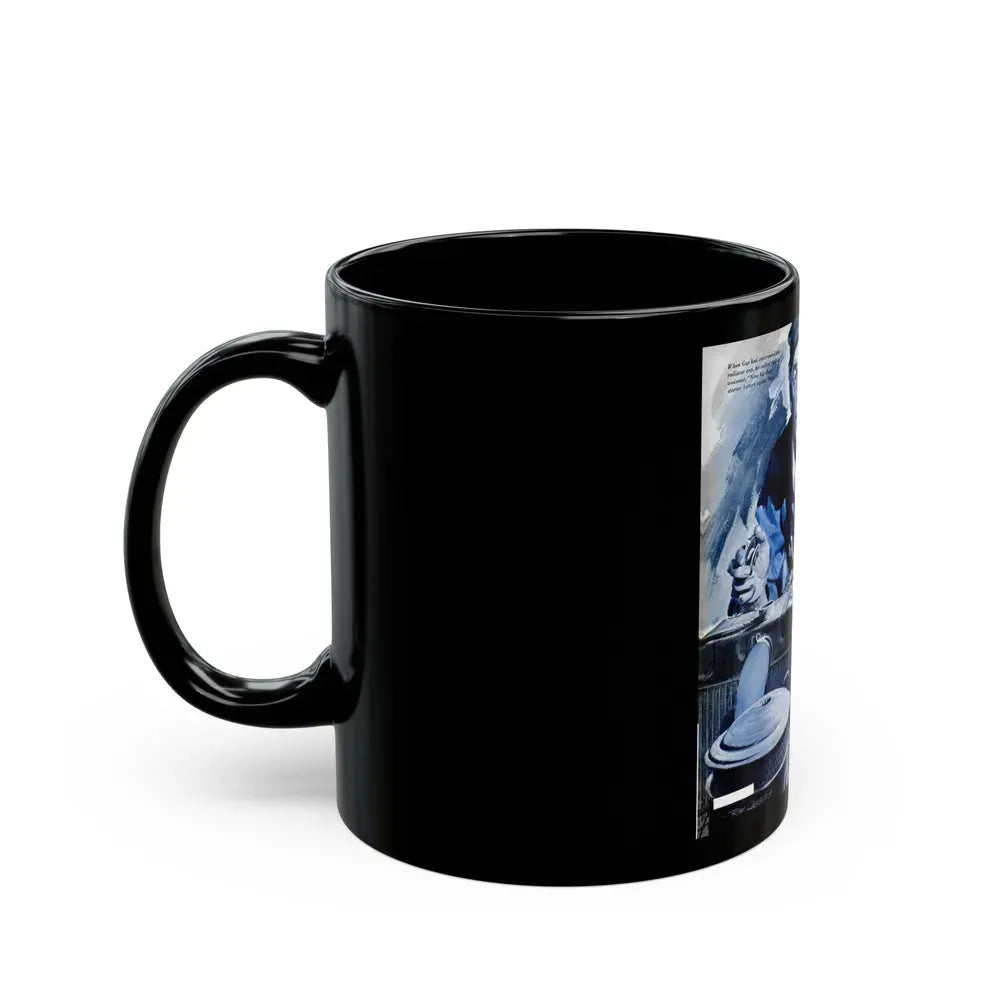 Gus Fixes the Local Scrooge, Popular Science, December 1950 - Black Coffee Mug - Go Mug Yourself
