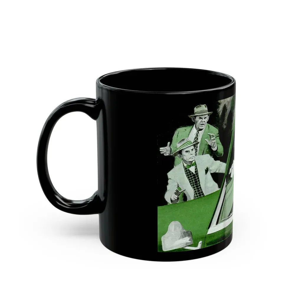 Gus Gets the Pitch, Popular Science, October 1952 - Black Coffee Mug - Go Mug Yourself