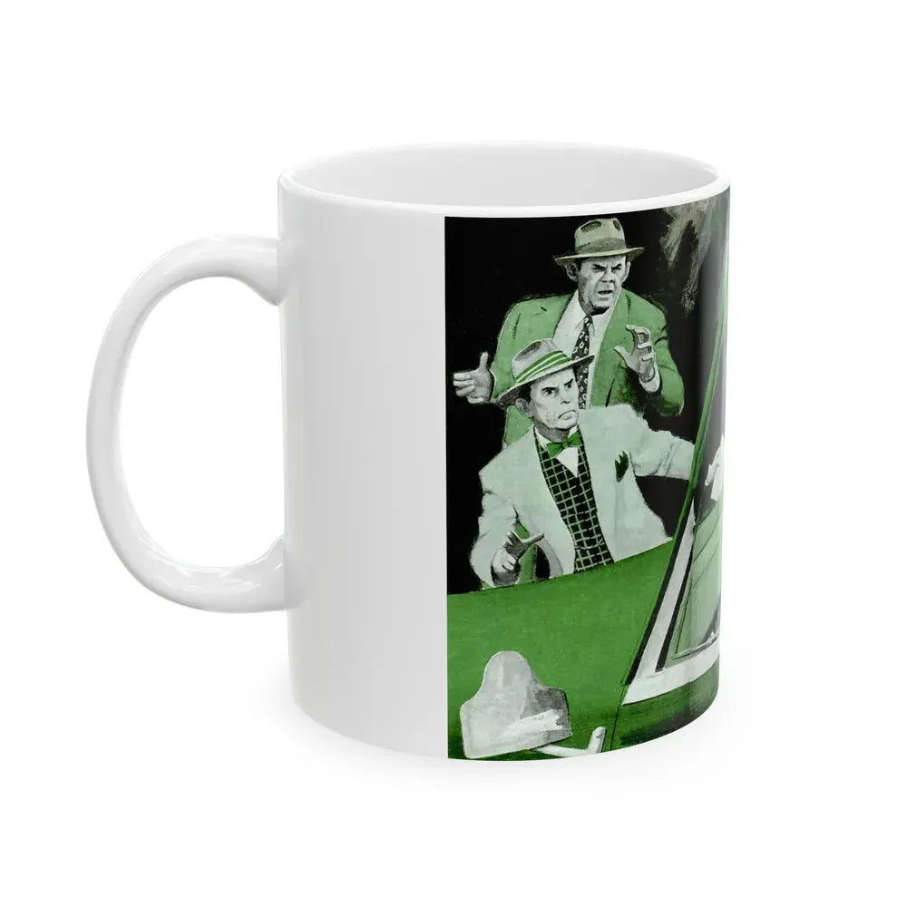 Gus Gets the Pitch, Popular Science, October 1952 - White Coffee Mug - Go Mug Yourself