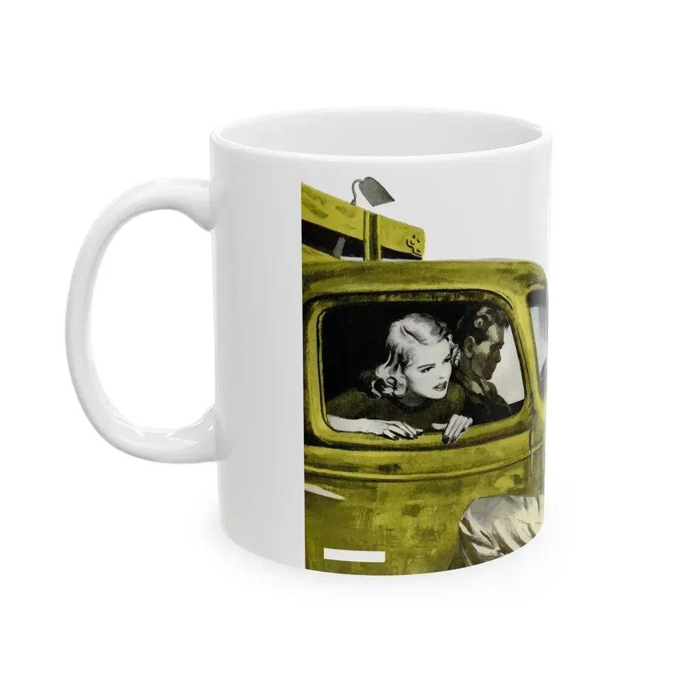Gus Peps Up a Tired Truck, Popular Science, 1953 - White Coffee Mug - Go Mug Yourself