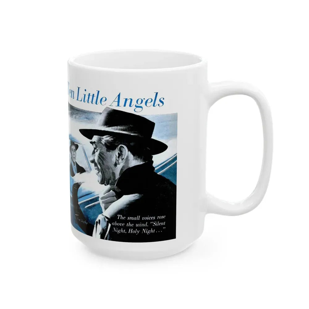 Gus Rescues Ten Little Angels, Popular Science, December 1952 - White Coffee Mug - Go Mug Yourself