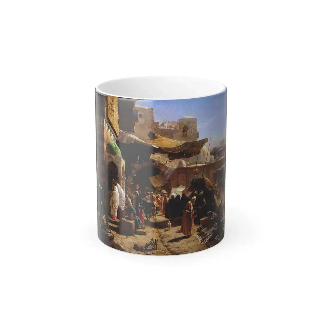 Gustav Bauernfeind (1848-1904) Market in Jaffa 1887 - Color Changing Mug 11oz 11oz - Go Mug Yourself