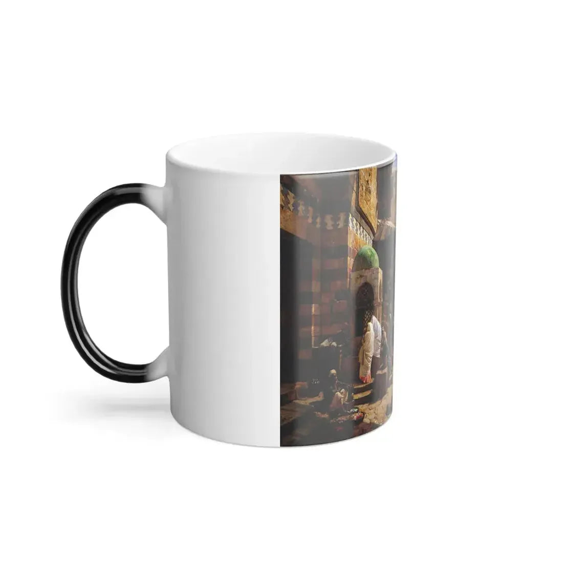 Gustav Bauernfeind (1848-1904) Market in Jaffa 1887 - Color Changing Mug 11oz - Go Mug Yourself