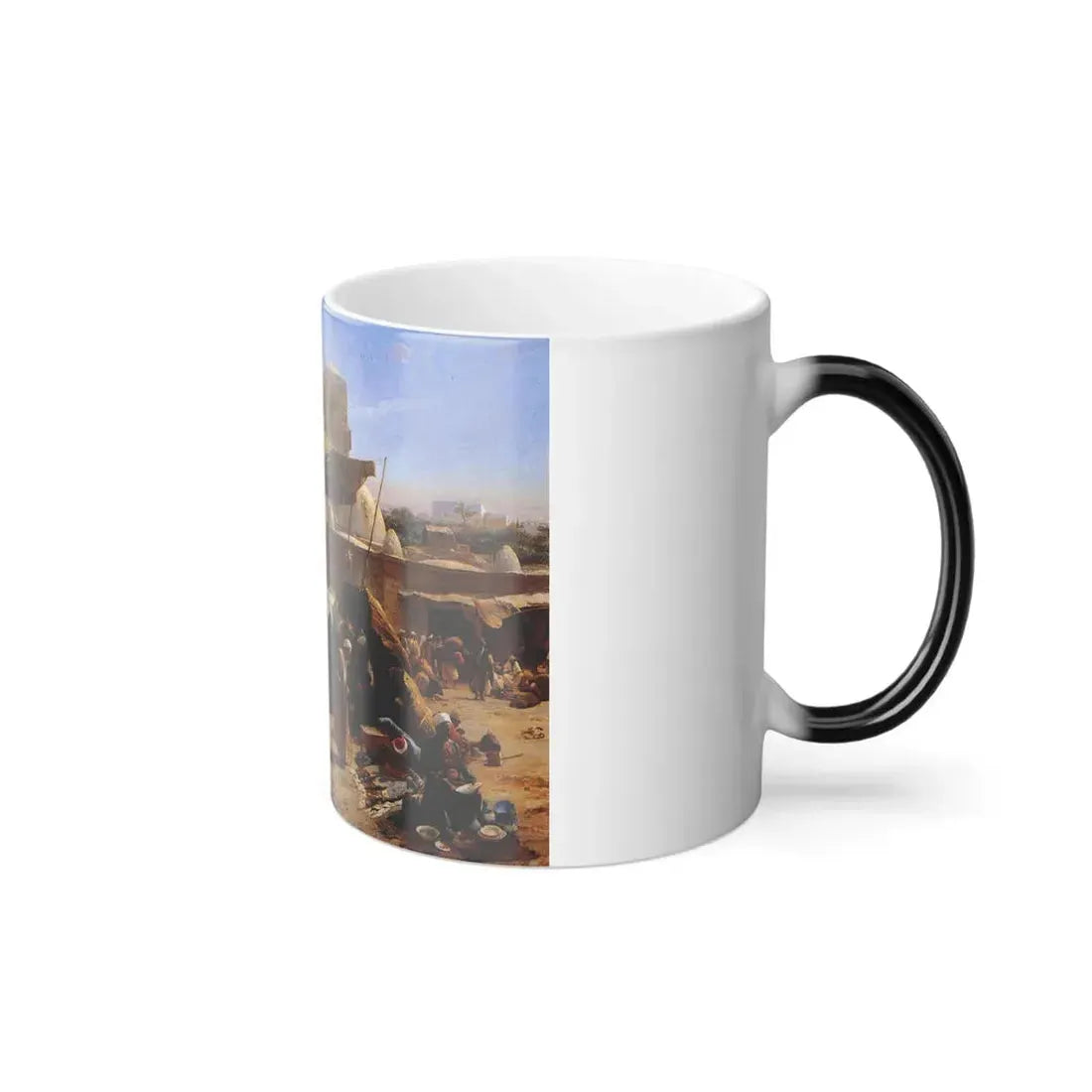 Gustav Bauernfeind (1848-1904) Market in Jaffa 1887 - Color Changing Mug 11oz - Go Mug Yourself