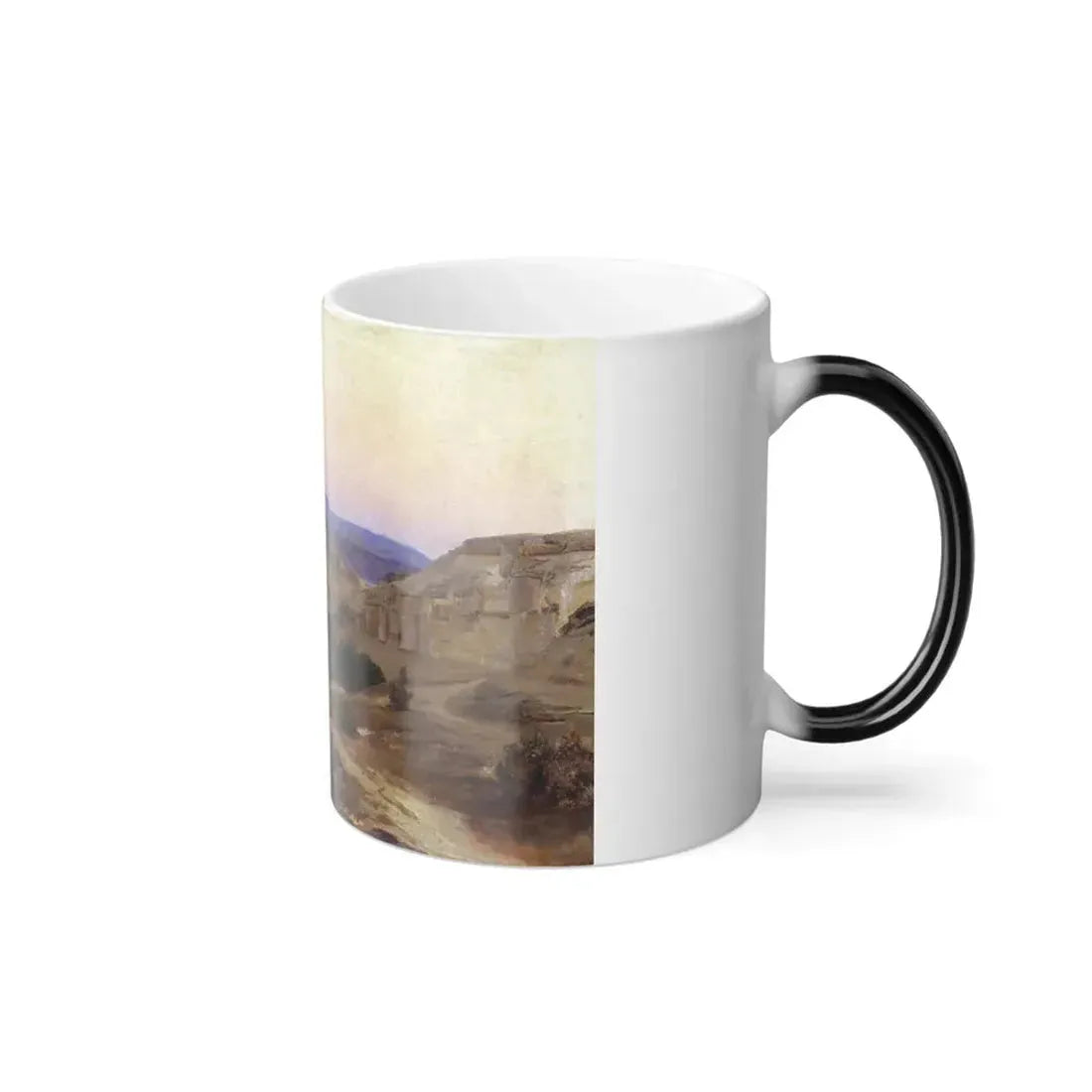 Gustav Bauernfeind (1848-1904) totes meer mit moabitergebirge, abendstimmung - Color Changing Mug 11oz - Go Mug Yourself