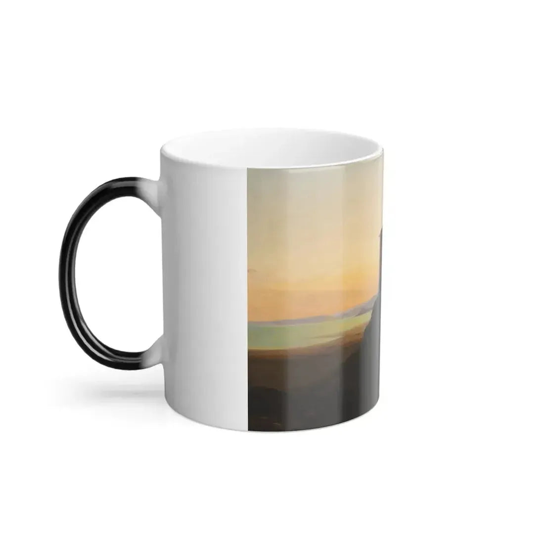 Gustav von Haugk (1804-1861) Sunrise east of Palermo - oil on canvas 1837 - Color Changing Mug 11oz - Go Mug Yourself