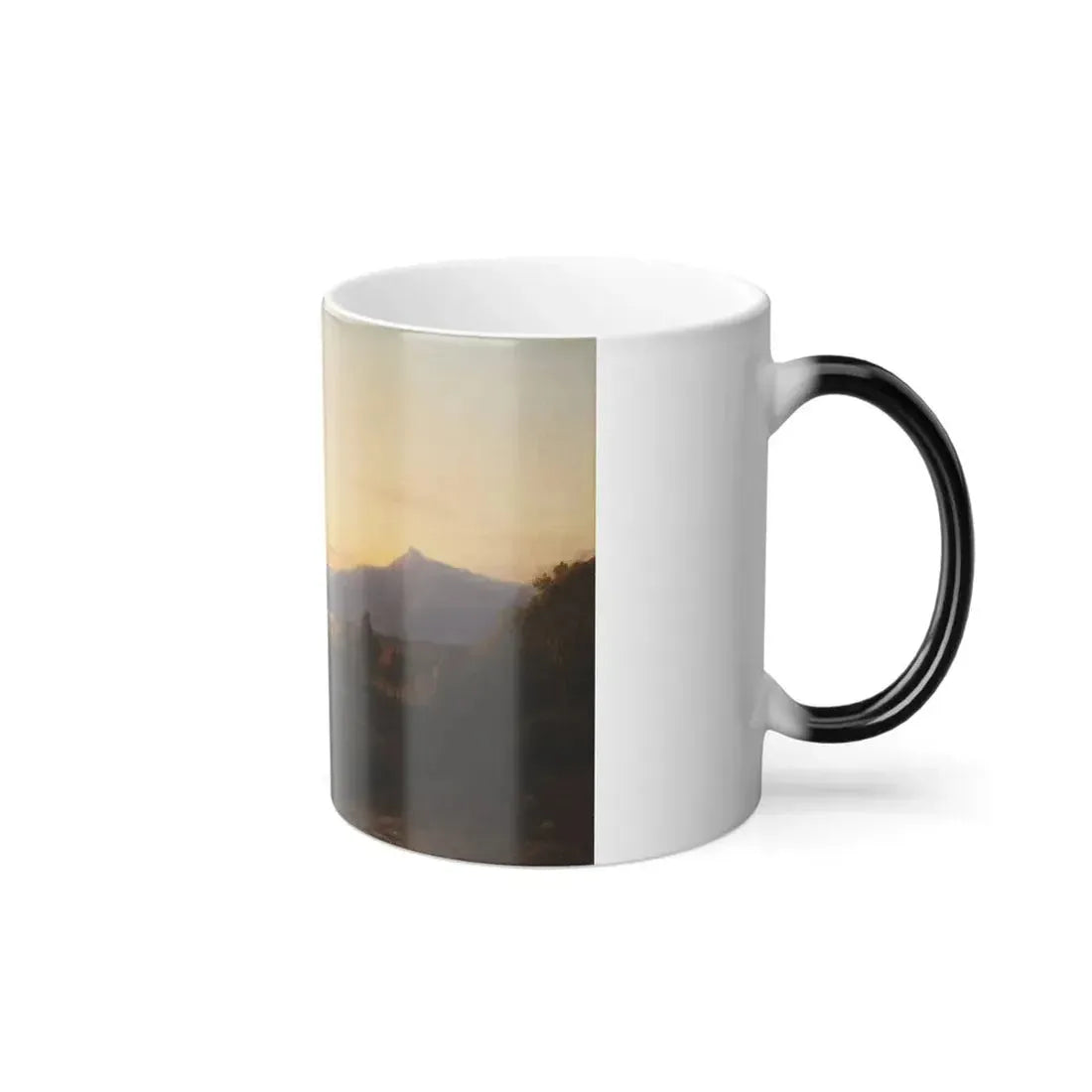 Gustav von Haugk (1804-1861) Sunrise east of Palermo - oil on canvas 1837 - Color Changing Mug 11oz - Go Mug Yourself