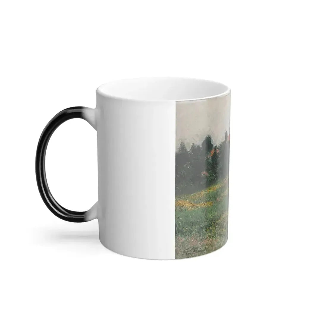 Gustave Caillebotte (1848-1894) Norman Landscape - Oil on canvas 1884 - Color Changing Mug 11oz - Go Mug Yourself