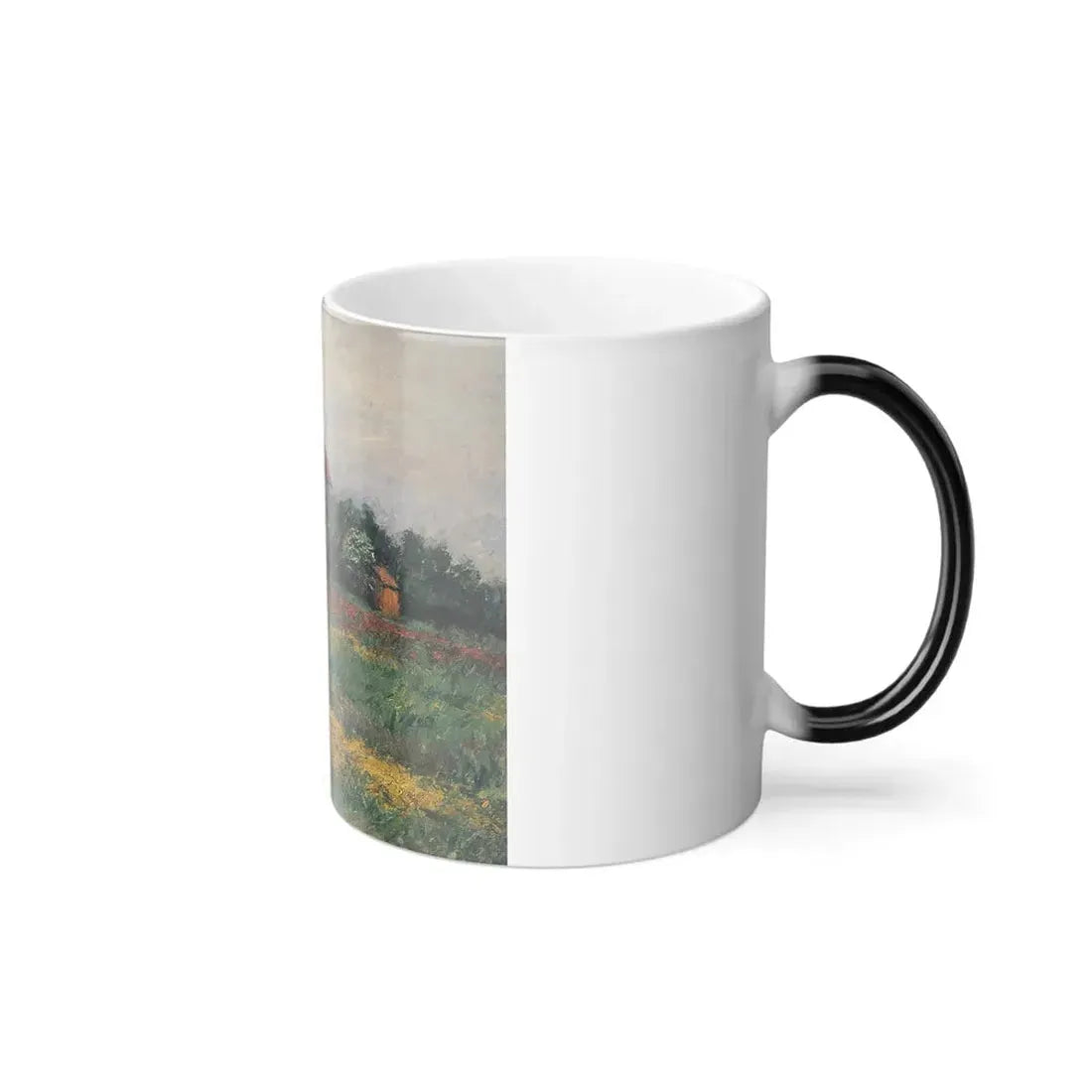 Gustave Caillebotte (1848-1894) Norman Landscape - Oil on canvas 1884 - Color Changing Mug 11oz - Go Mug Yourself