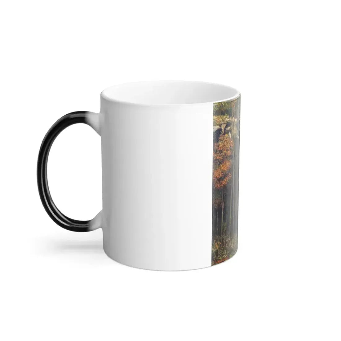 Gustave Courbet (1819-1877 ) The Chasm at Conches - 1864 - Color Changing Mug 11oz - Go Mug Yourself
