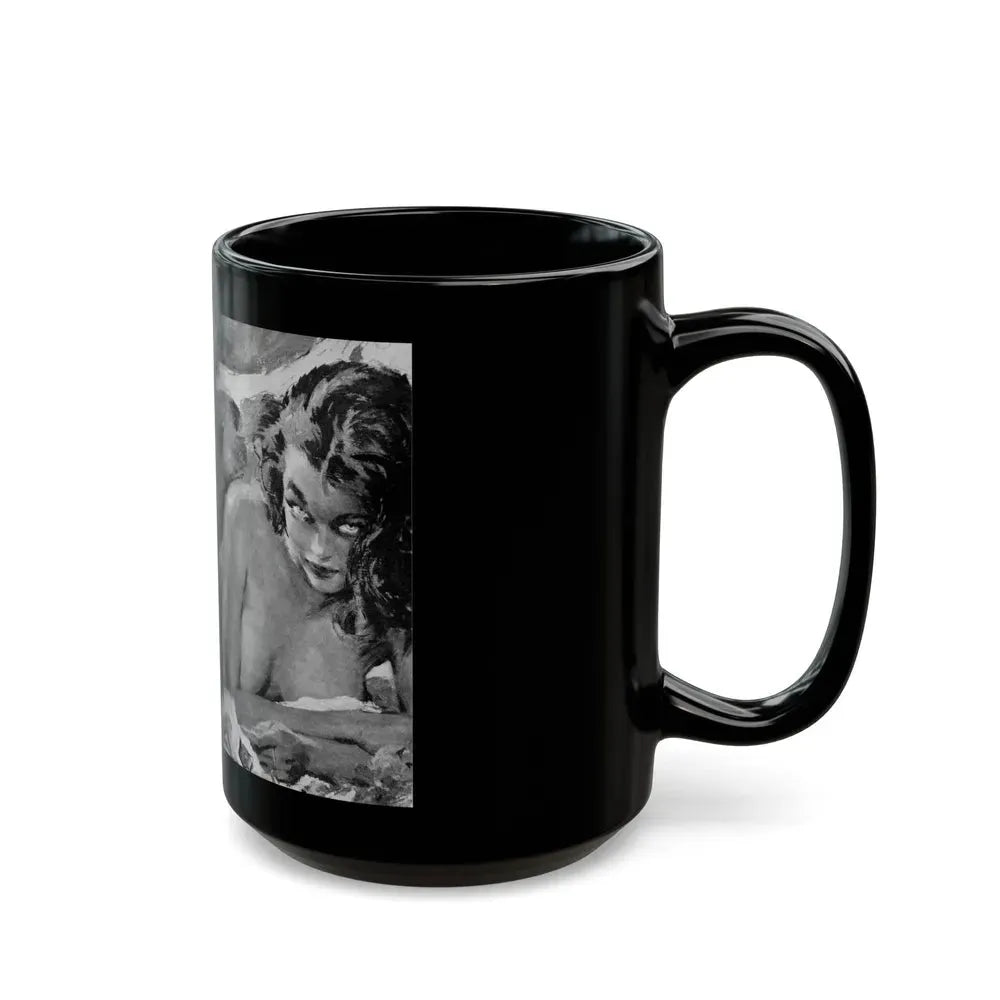 Guy magazine Illustration, December 1963 - Black Coffee Mug - Go Mug Yourself