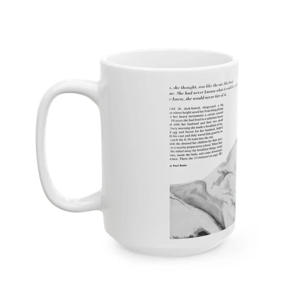 Guy magazine Illustration, December 1963 - White Coffee Mug - Go Mug Yourself