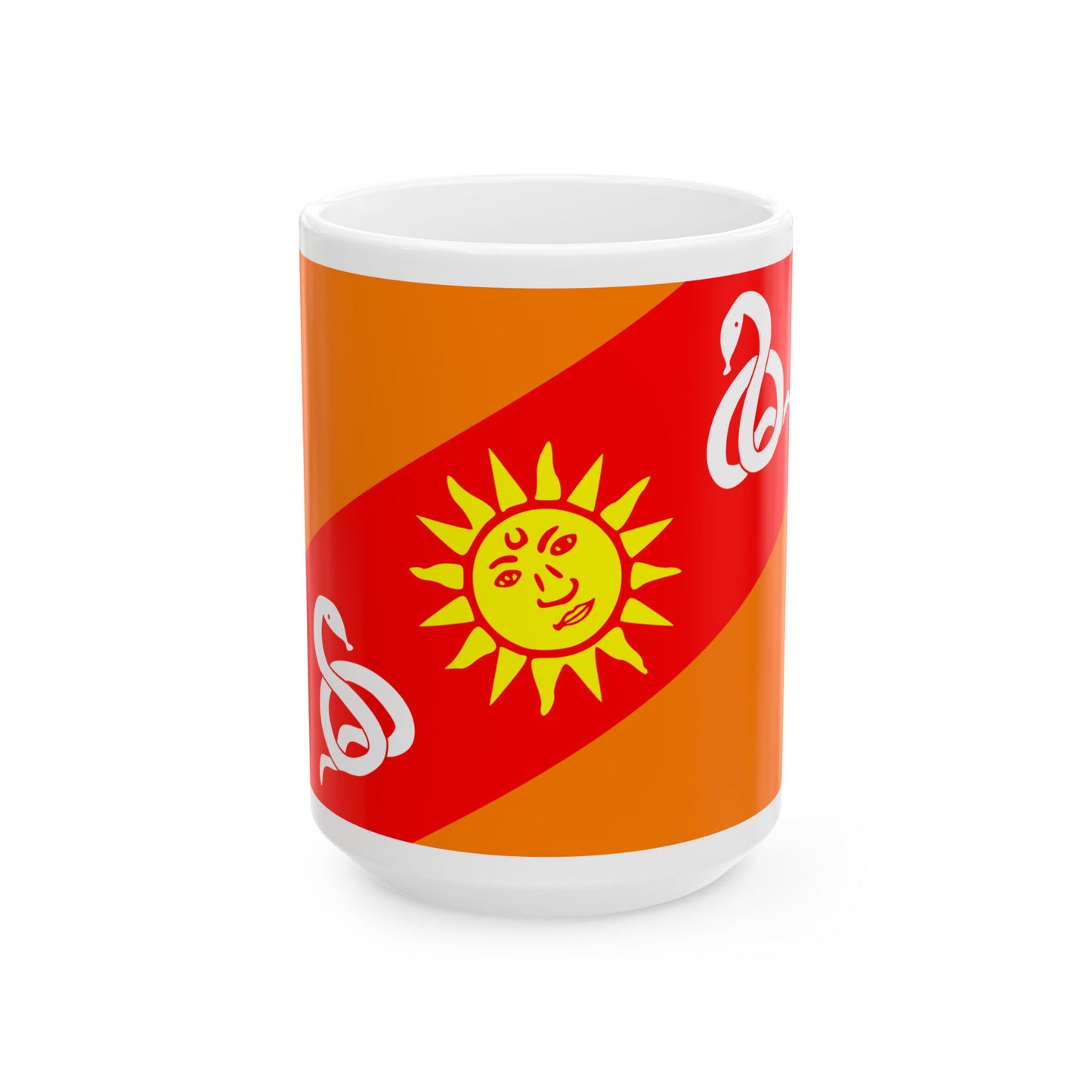 Gwalior Royal Flag (India) White Coffee Mug-15oz-Go Mug Yourself