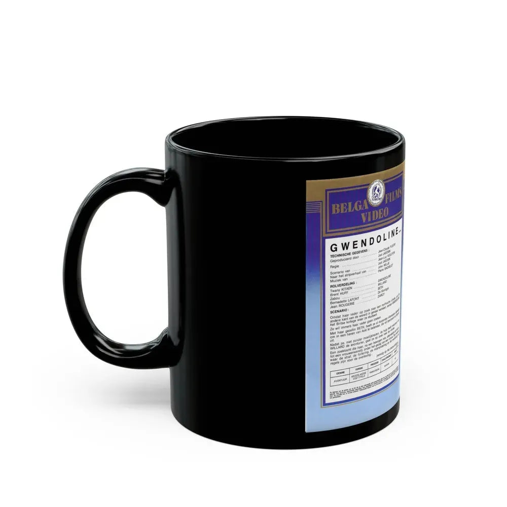 GWENDOLINE BELGA FILMS VIDEO (VHS COVER) - Black Coffee Mug - Go Mug Yourself