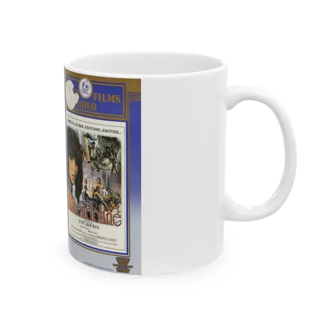 GWENDOLINE (VHS COVER) - White Coffee Mug - Go Mug Yourself