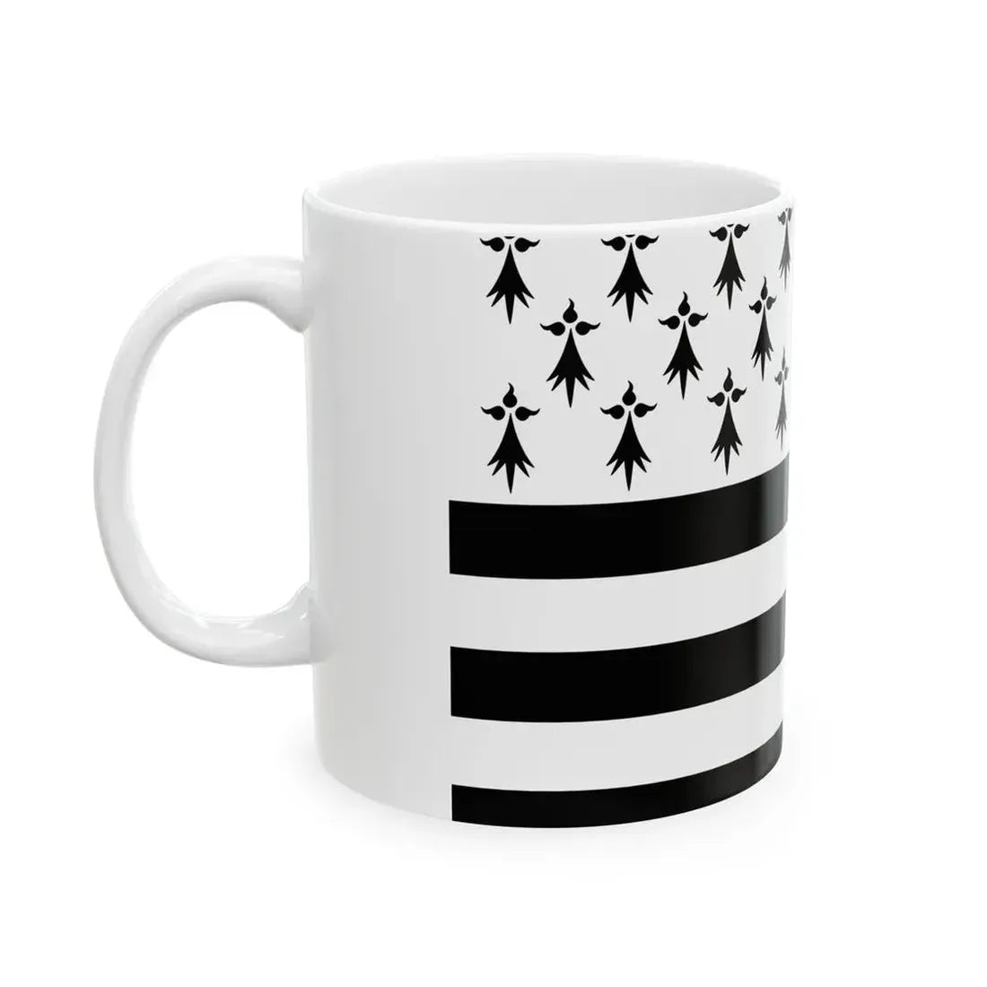 Gwenn ha Du 11 mouchetures (Belgium) White Coffee Mug - Go Mug Yourself