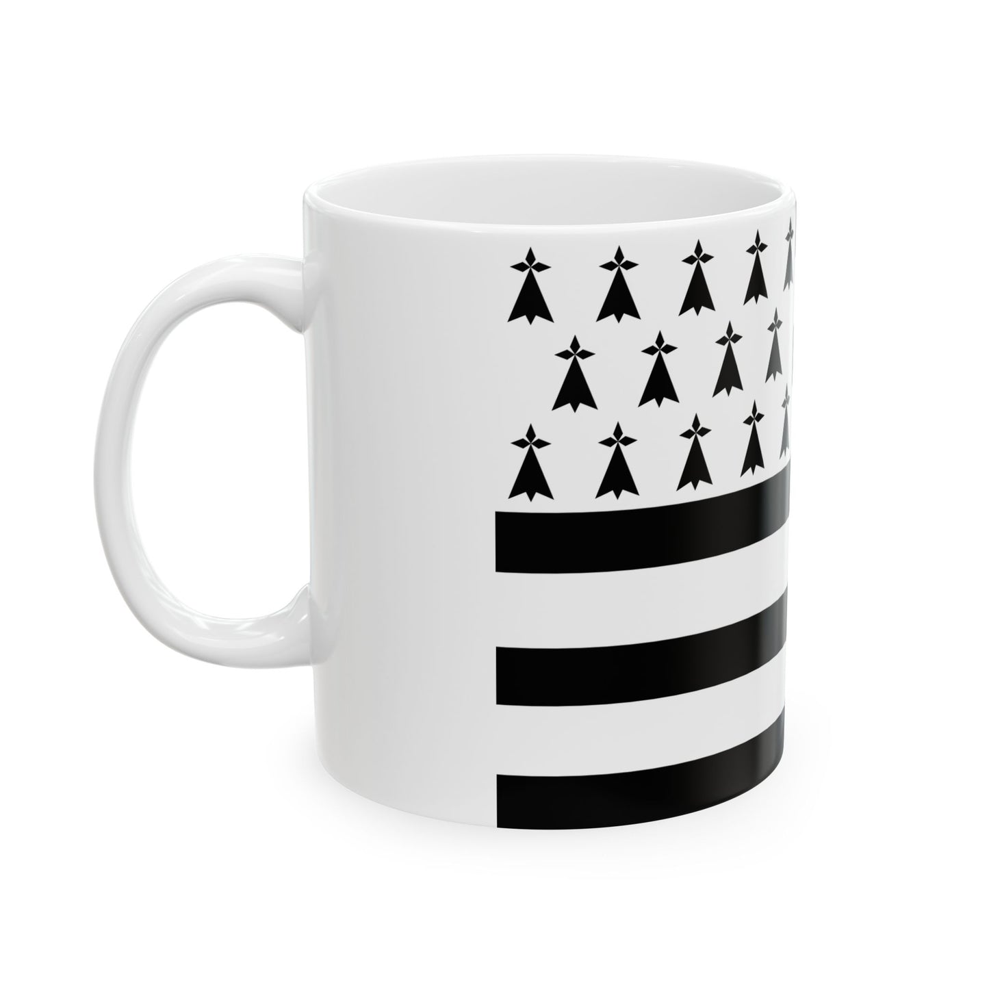 Gwenn ha du 14 mouchetures (Belgium) White Coffee Mug-Go Mug Yourself